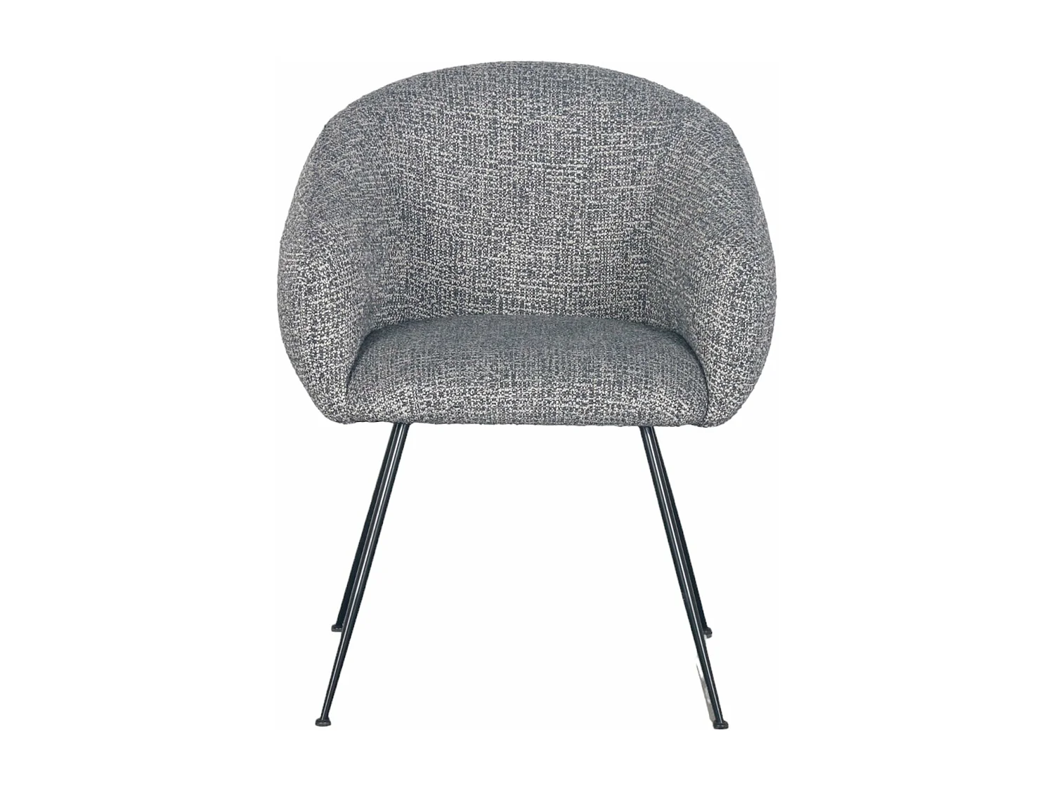 Fauteuil en tissu gris foncé VADIM