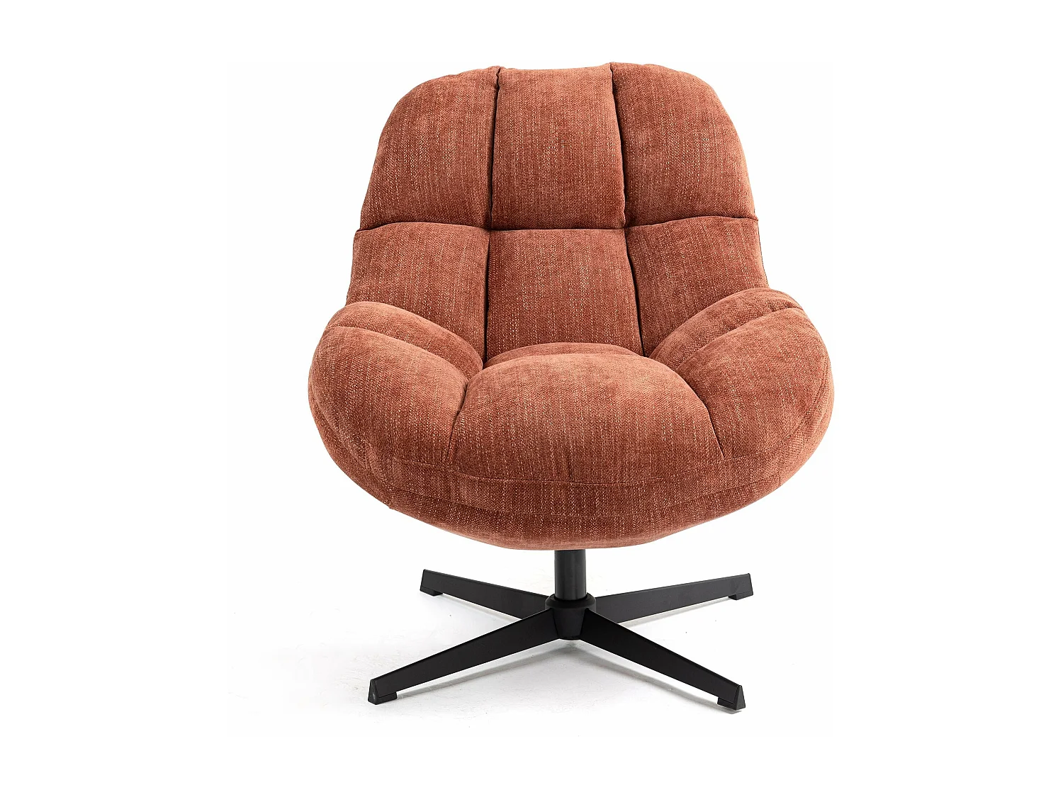 Fauteuil pivotant terracotta MOLTO