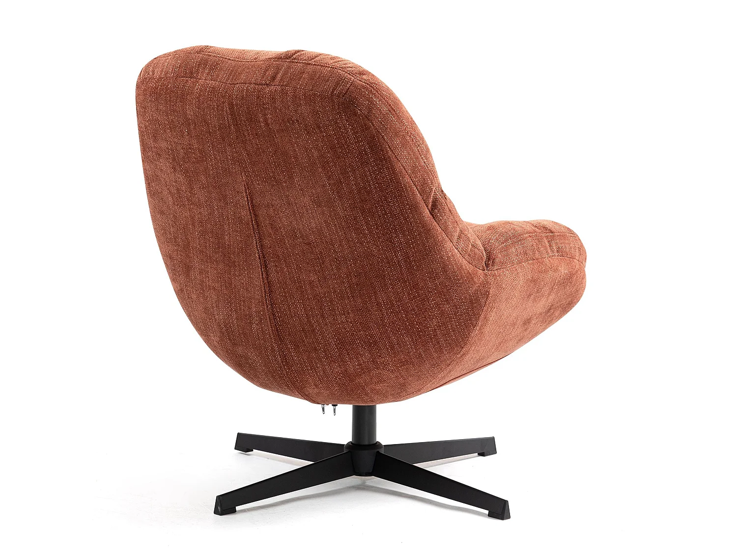 Fauteuil pivotant terracotta