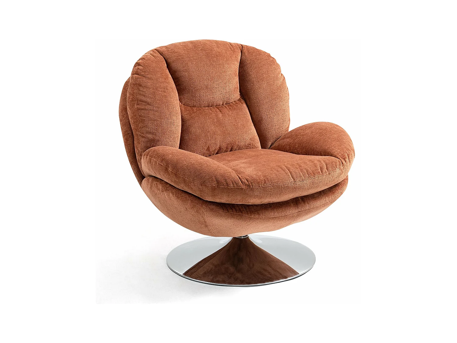 Fauteuil pivotant rouille TOPI