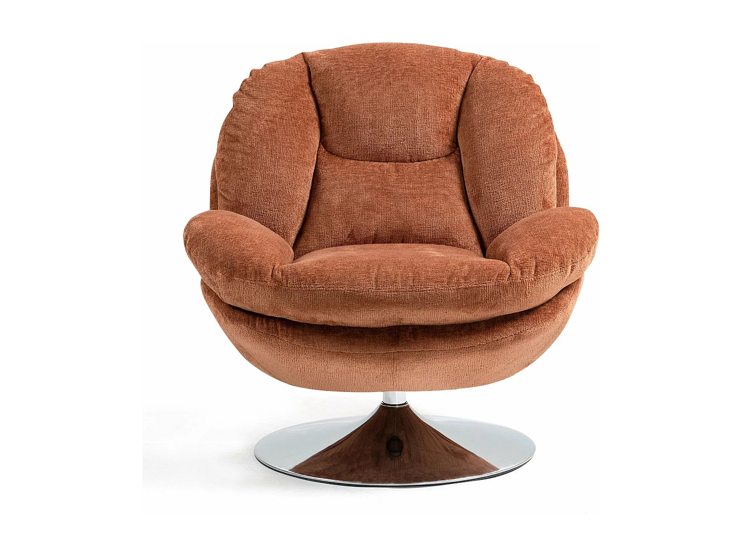 Fauteuil pivotant rouille TOPI