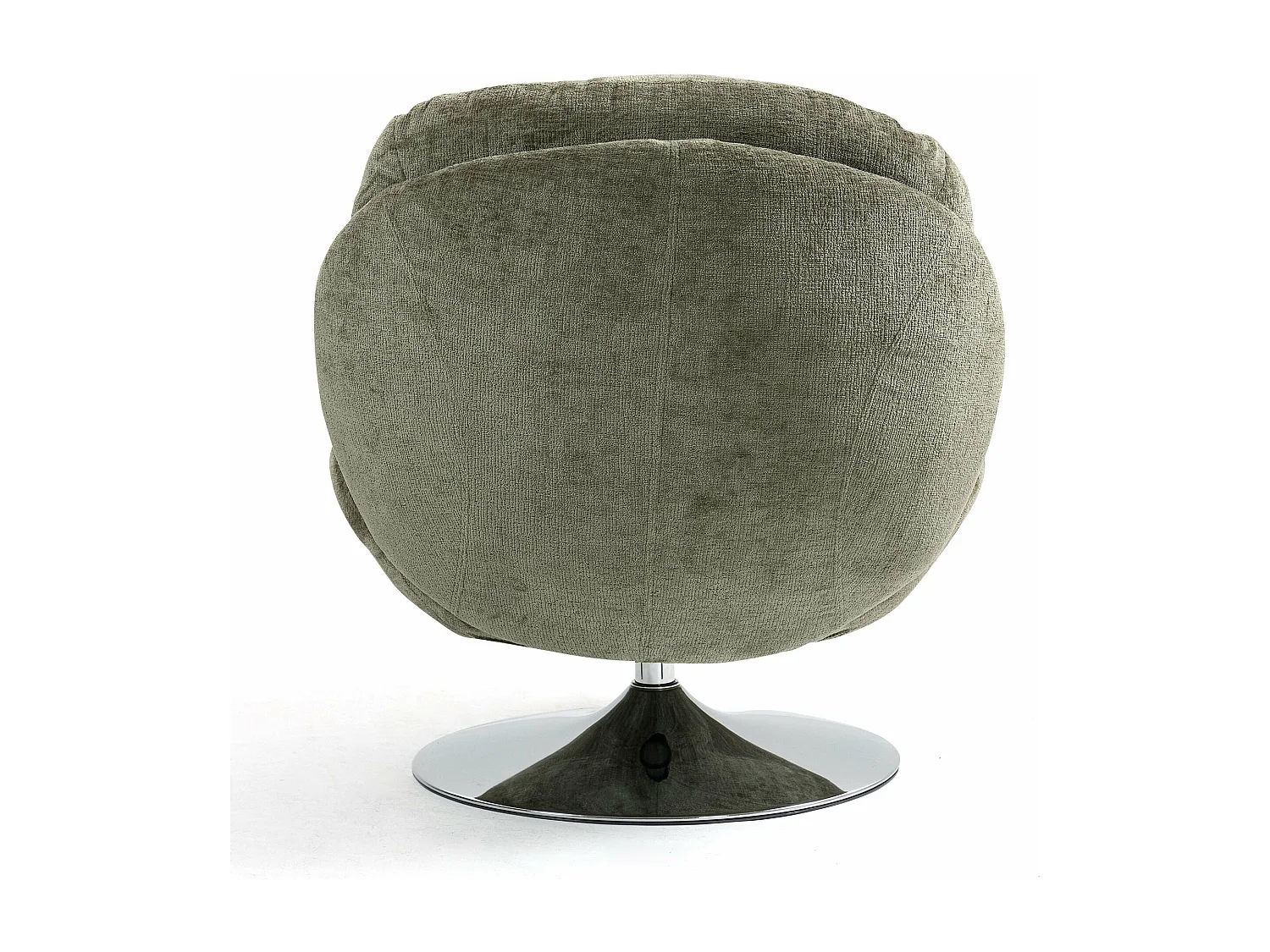 Fauteuil pivotant kaki TOPI