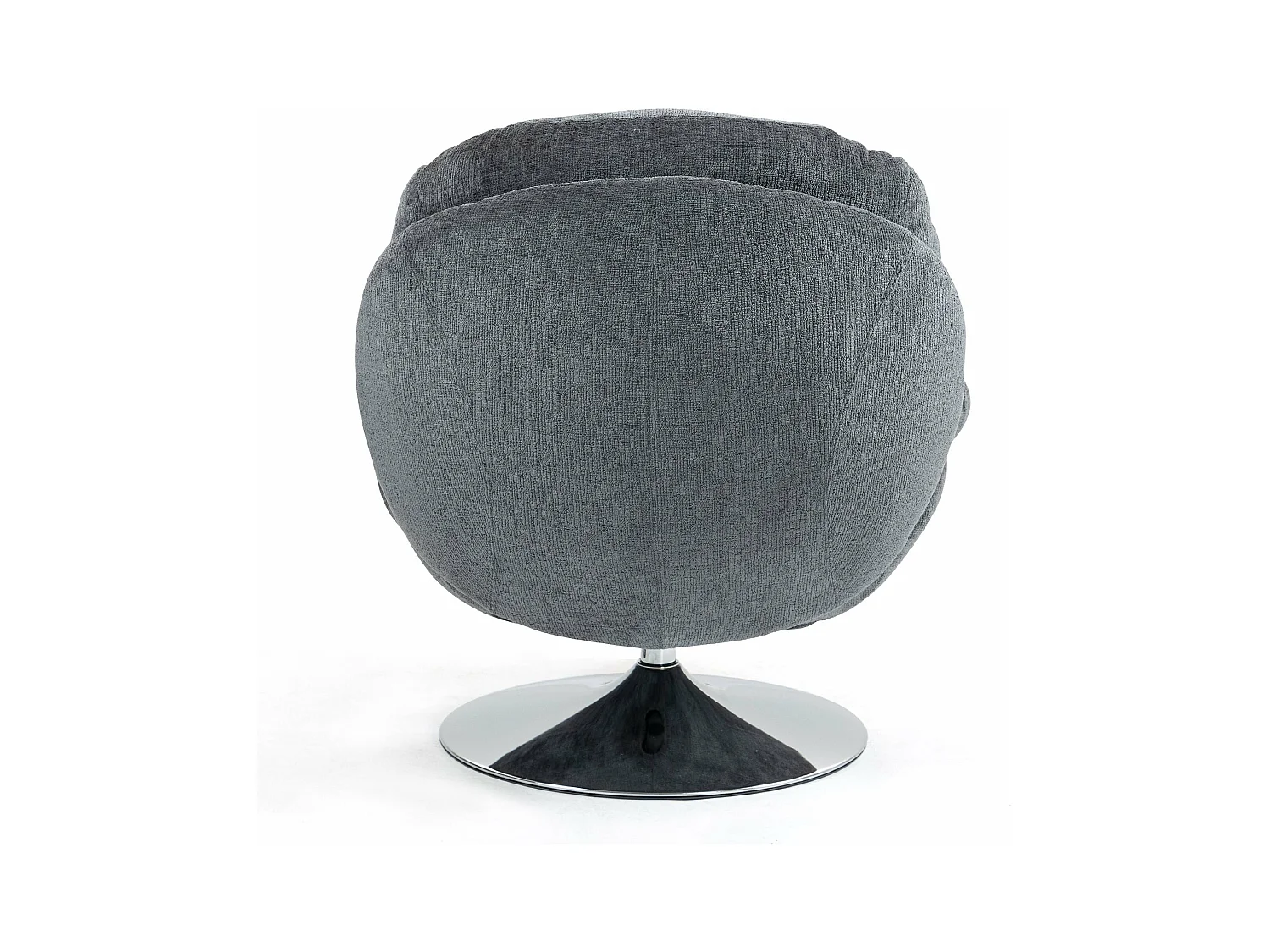 Fauteuil pivotant gris foncé TOPI
