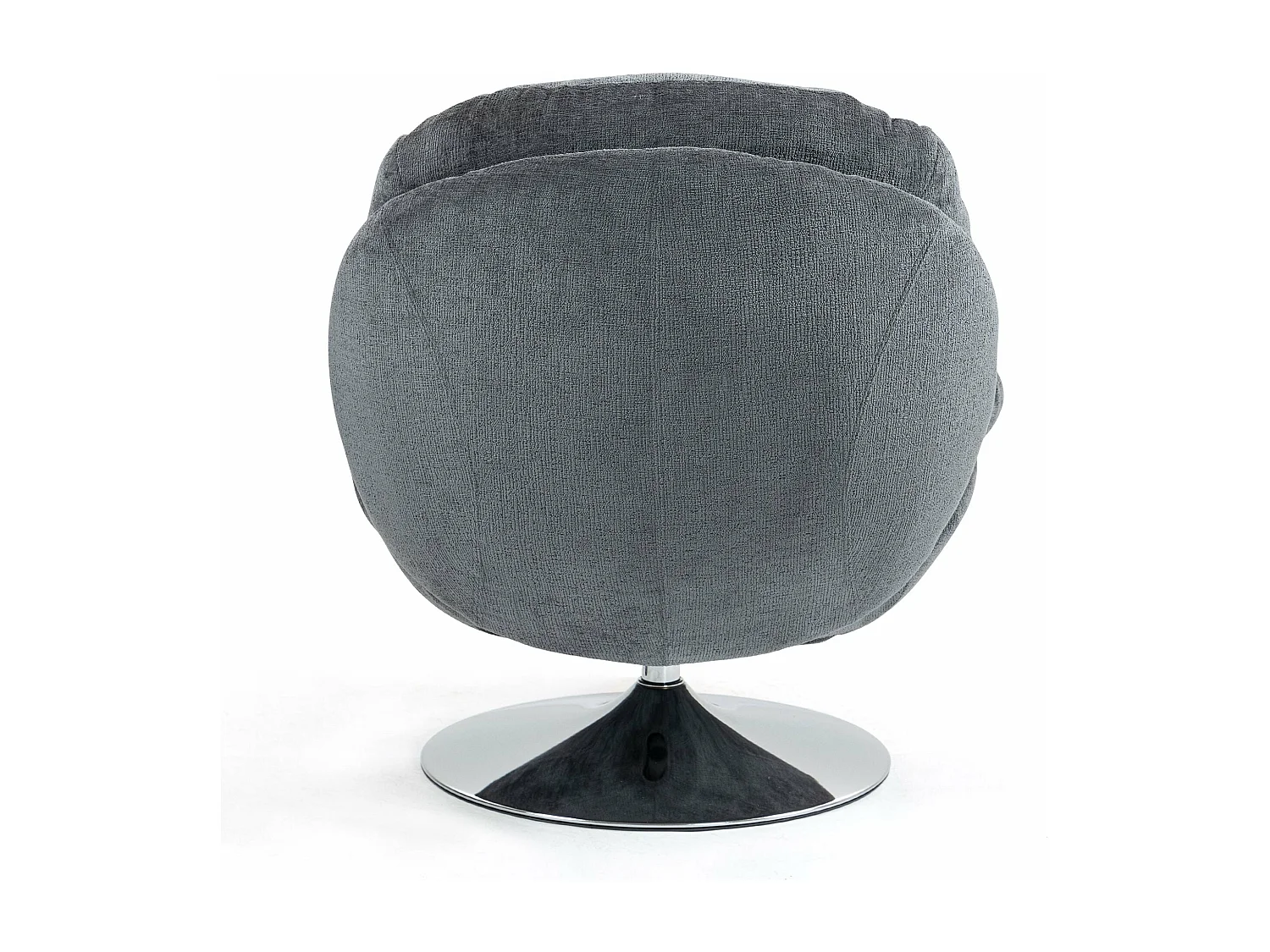 Fauteuil pivotant gris foncé TOPI