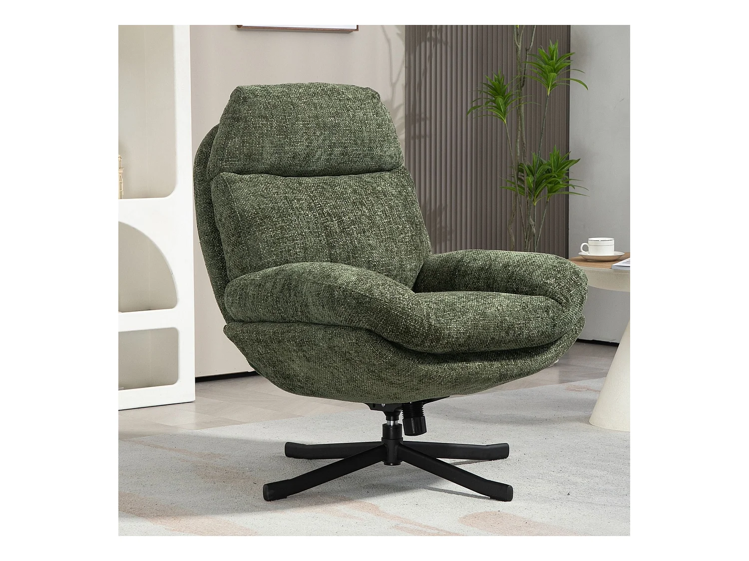 Fauteuil inclinable pivotant vert