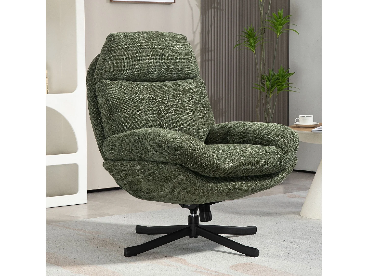 Fauteuil inclinable pivotant vert