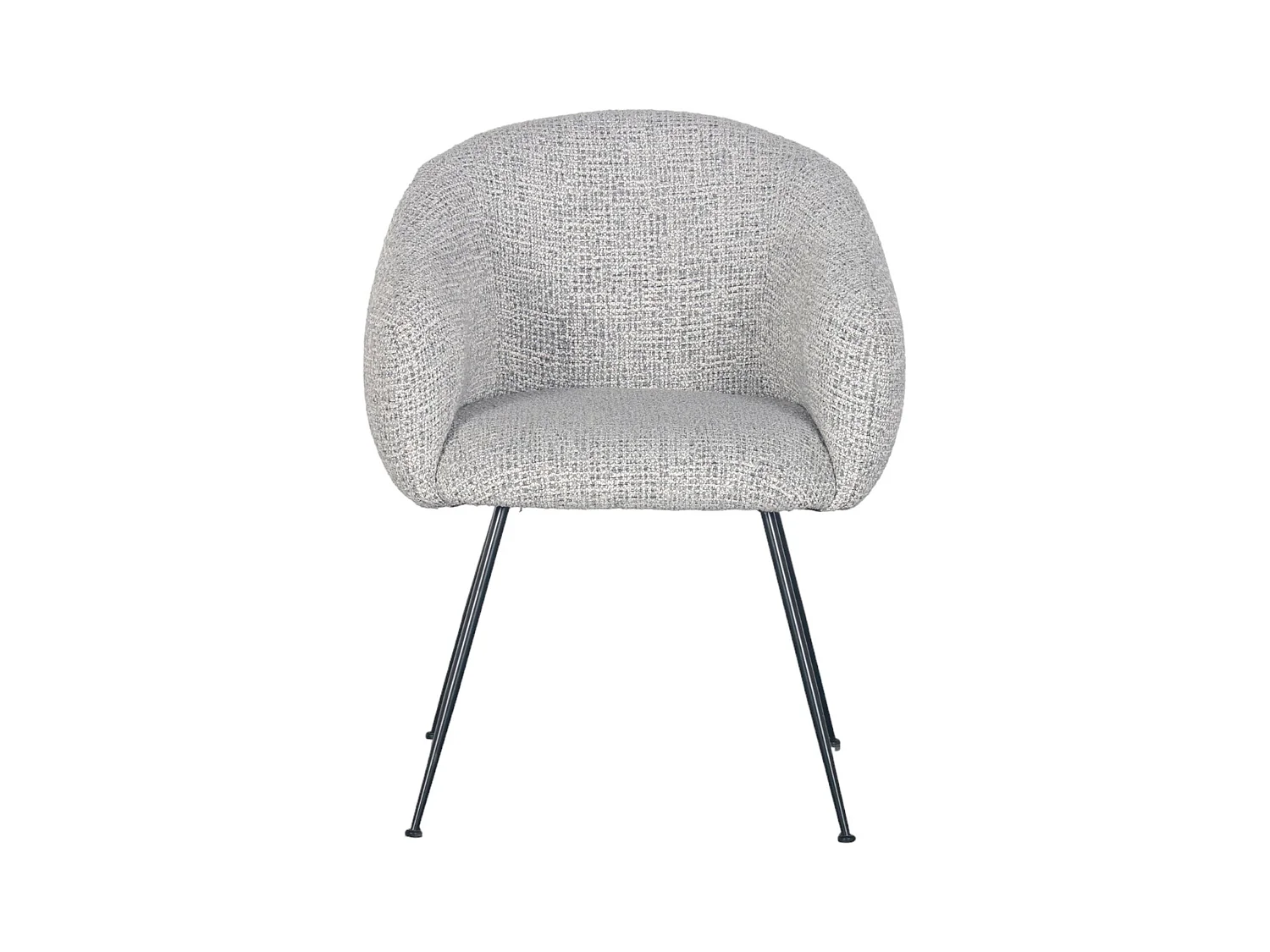 Fauteuil en tissu gris clair VADIM