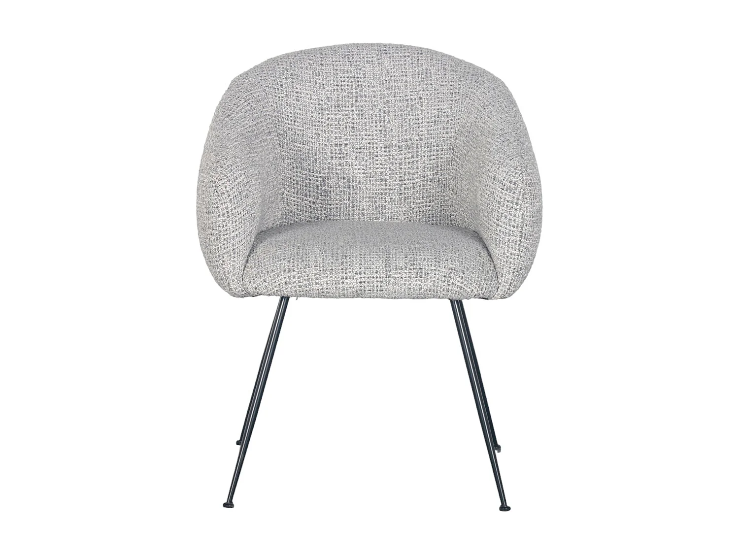 Fauteuil en tissu gris clair VADIM