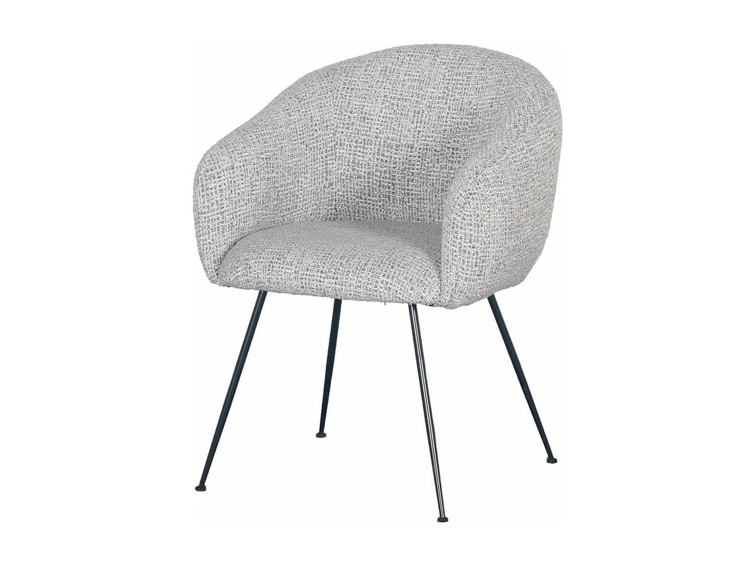 Fauteuil en tissu gris clair VADIM