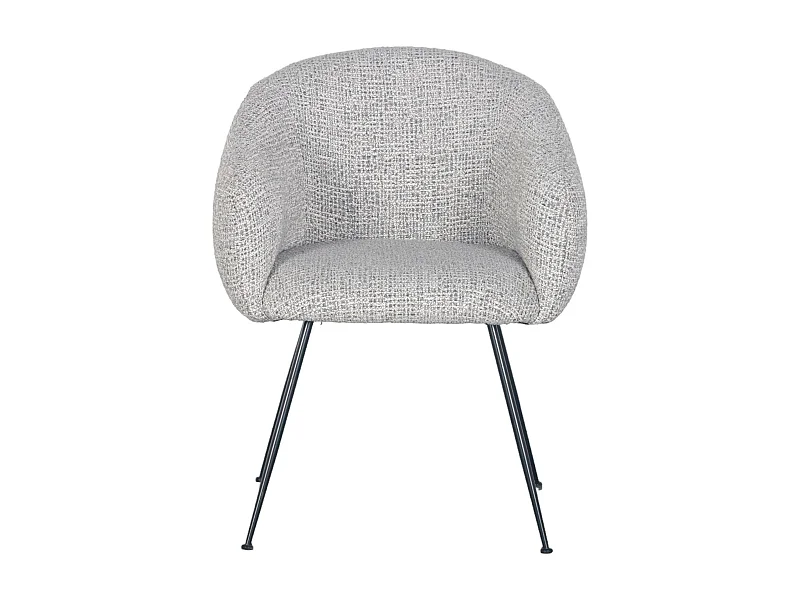 Fauteuil en tissu gris clair VADIM