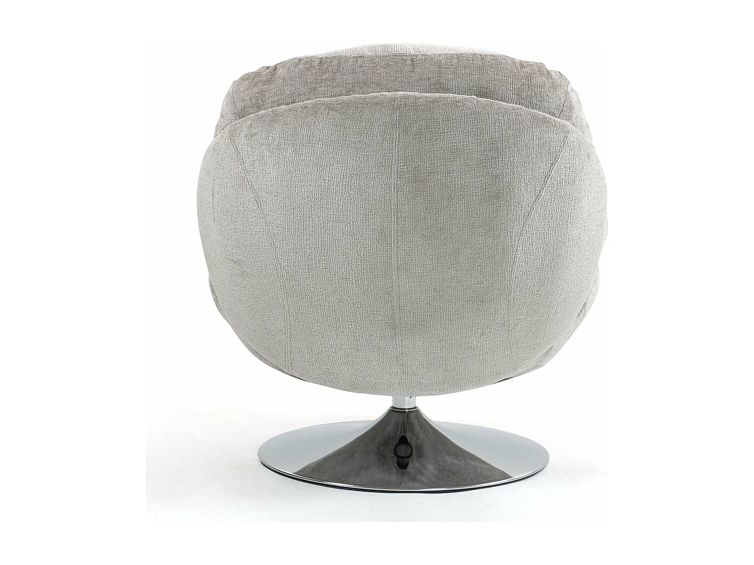 Fauteuil pivotant taupe TOPI