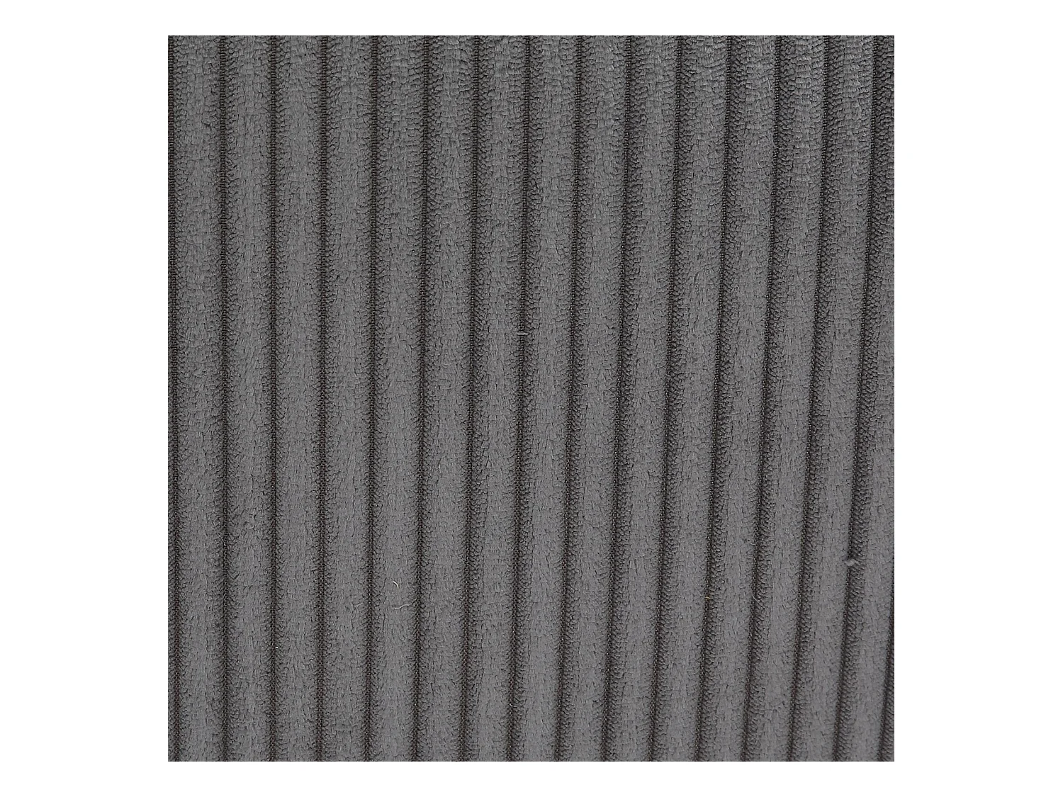 Fauteuil pivotant velours côtelé gris