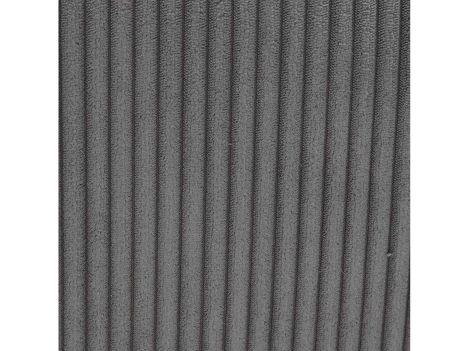 Fauteuil pivotant velours côtelé gris