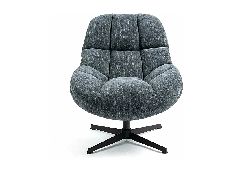 Fauteuil pivotant bleu MOLTO