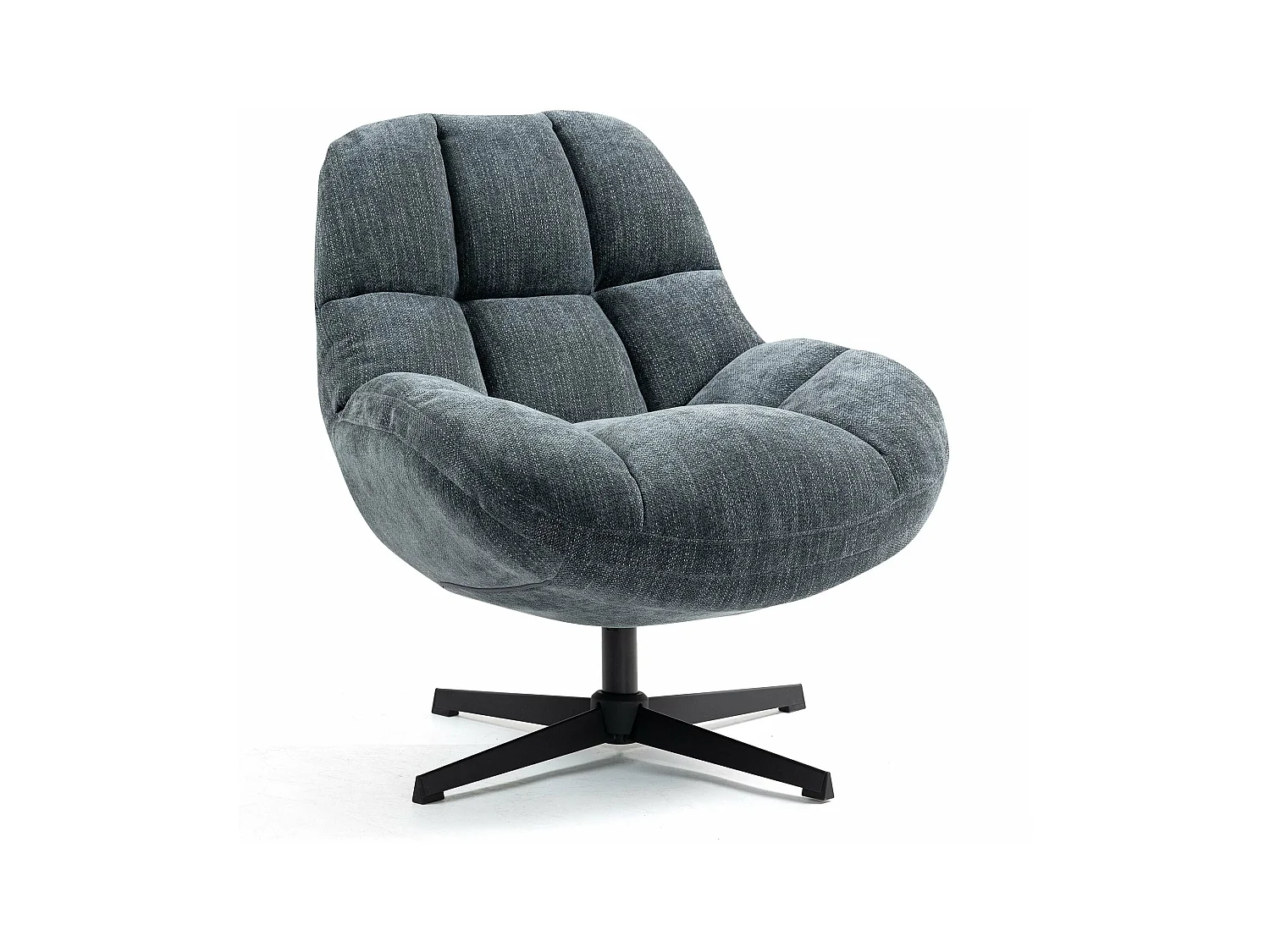Fauteuil pivotant bleu MOLTO