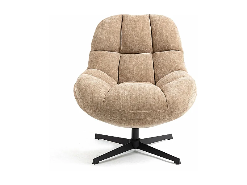 Fauteuil pivotant sable MOLTO