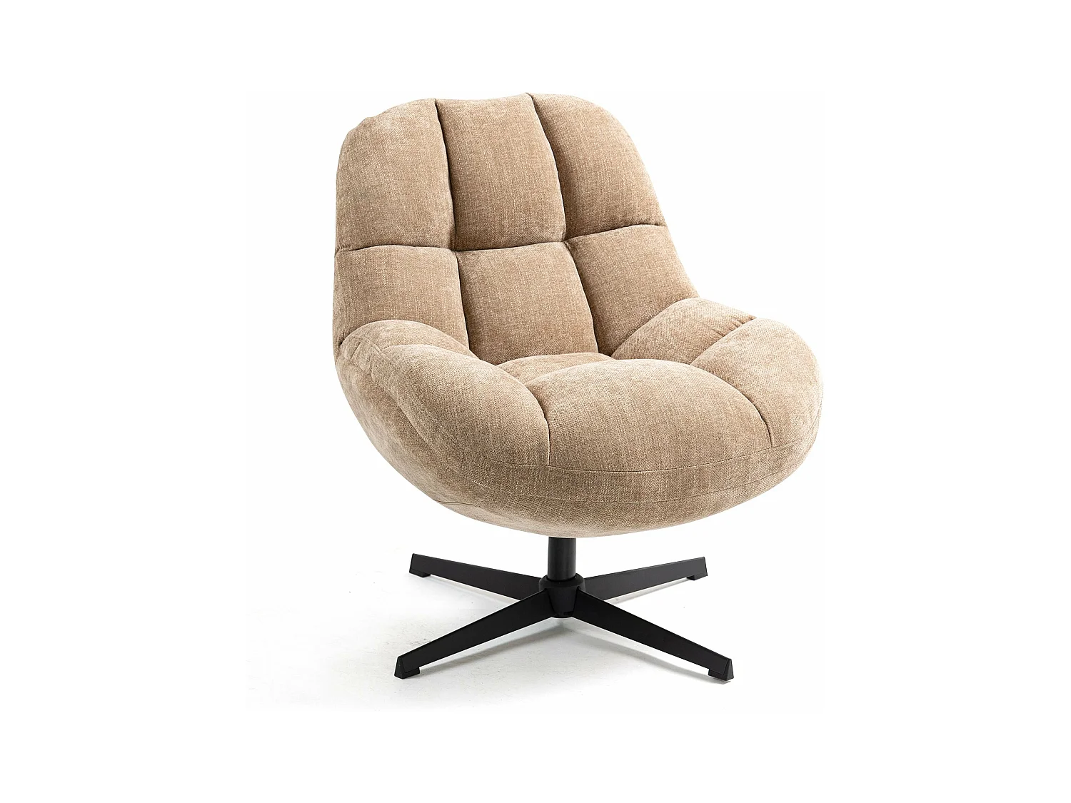 Fauteuil pivotant sable MOLTO