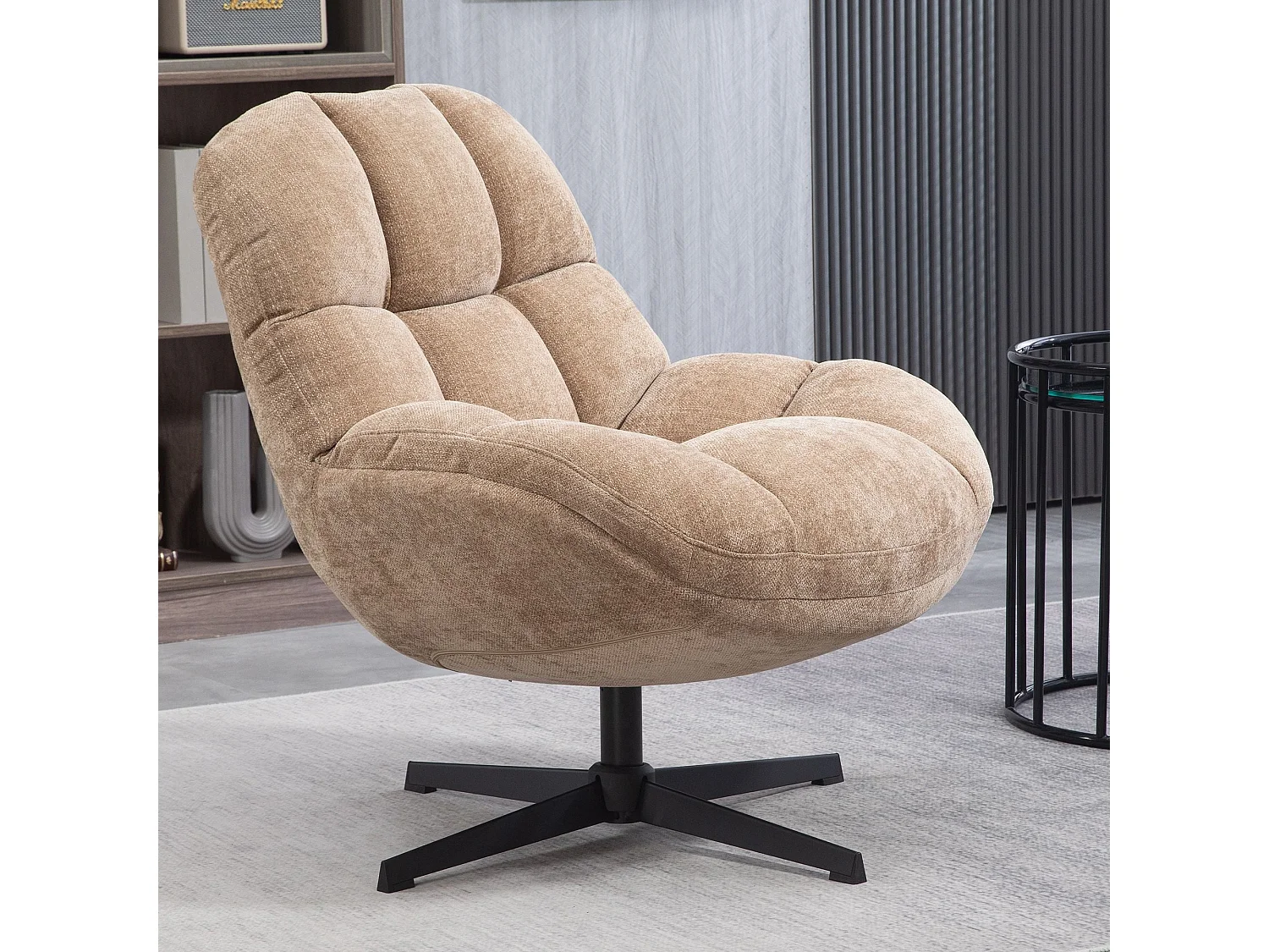 Fauteuil pivotant sable MOLTO