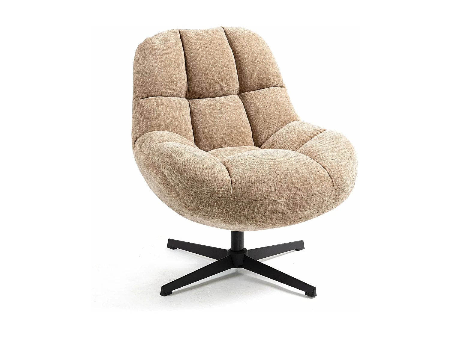 Fauteuil pivotant sable MOLTO