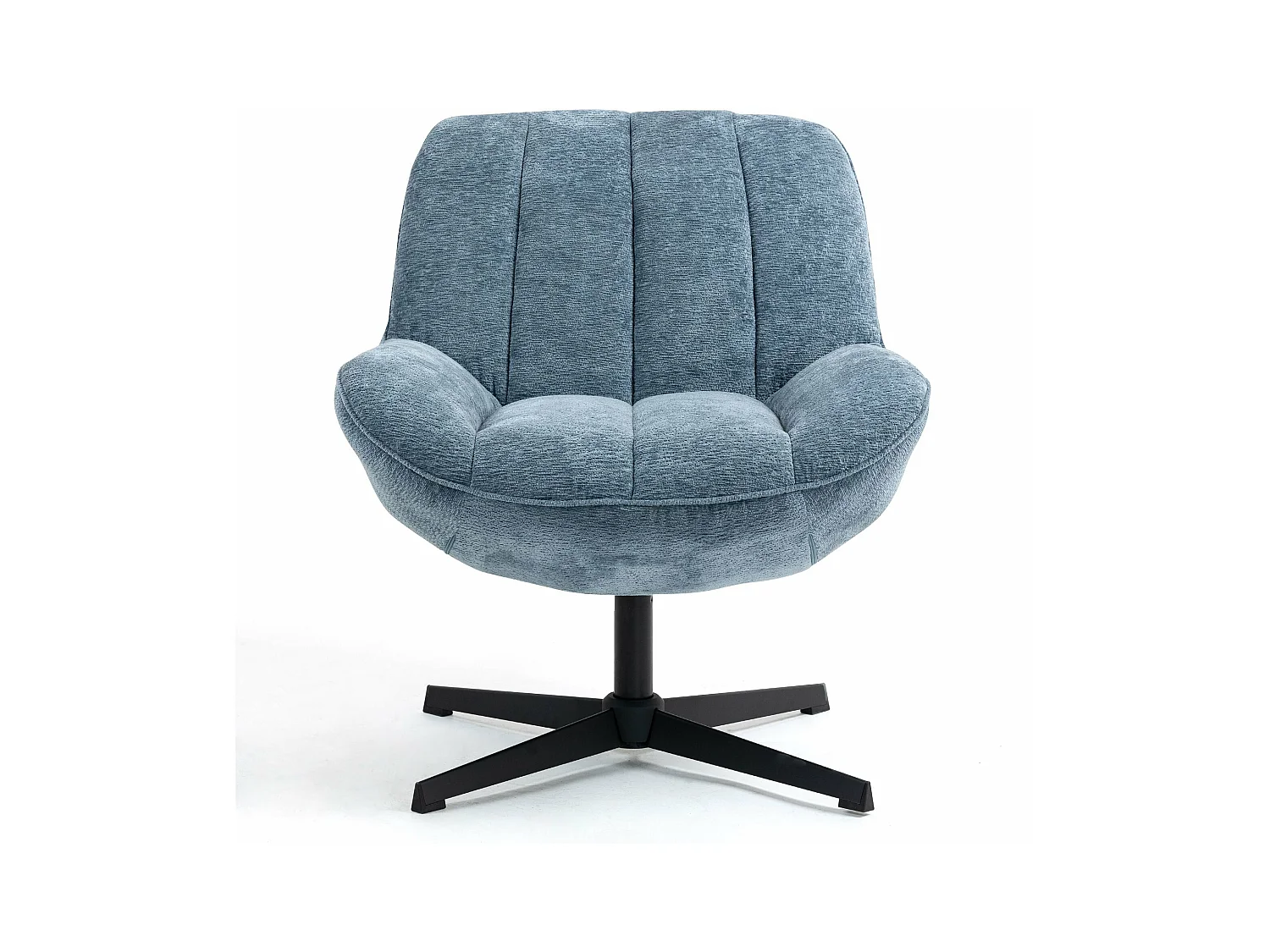 Fauteuil pivotant bleu RENA