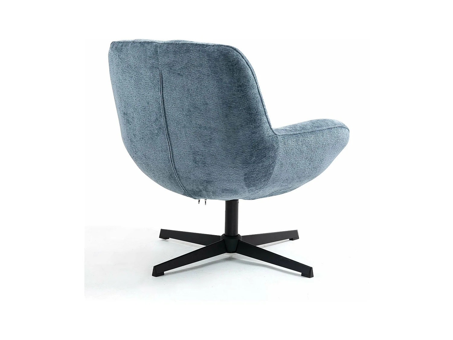 Fauteuil pivotant bleu RENA