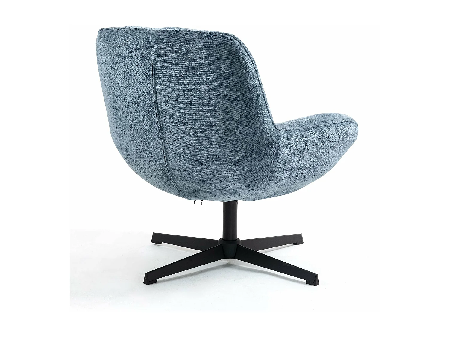 Fauteuil pivotant bleu RENA