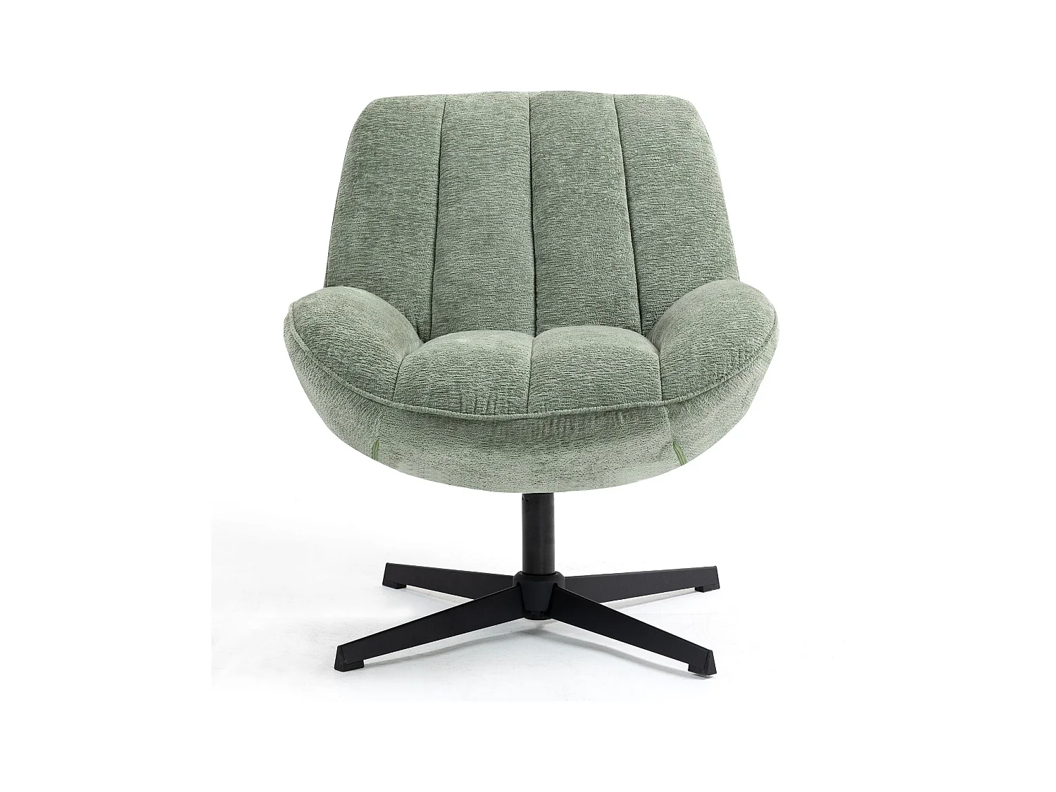 Fauteuil pivotant vert RENA