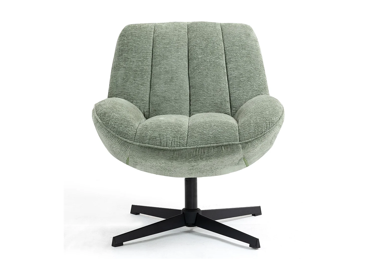 Fauteuil pivotant vert RENA