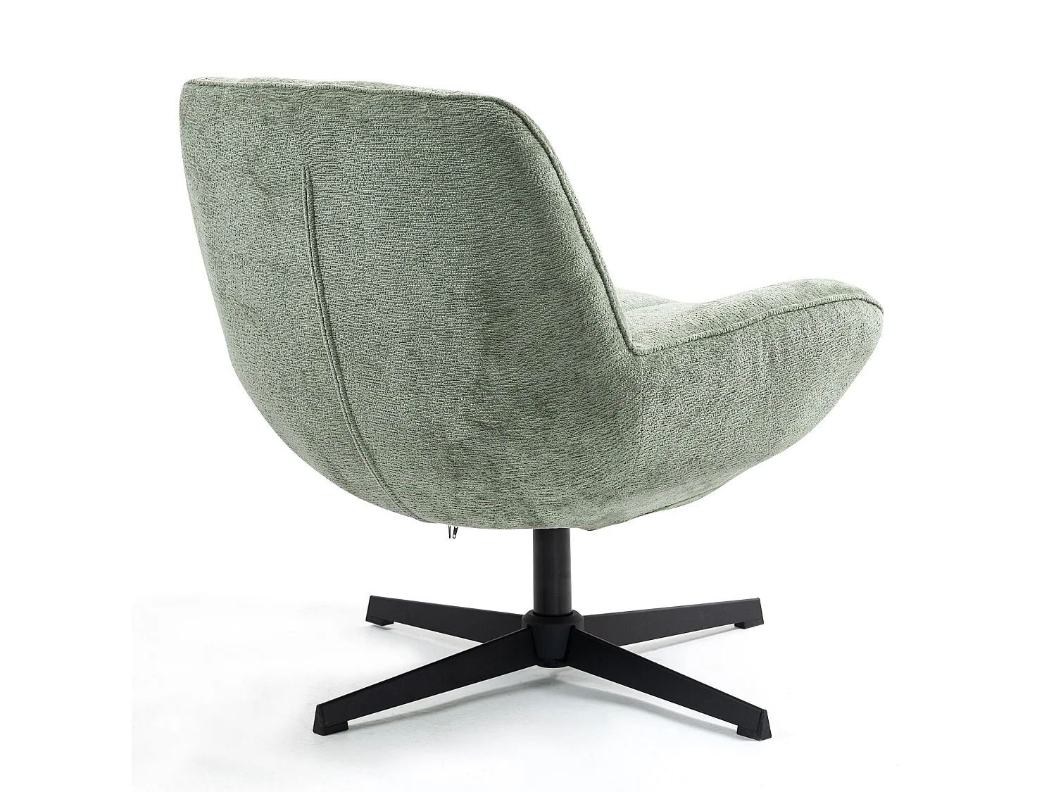 Fauteuil pivotant vert RENA