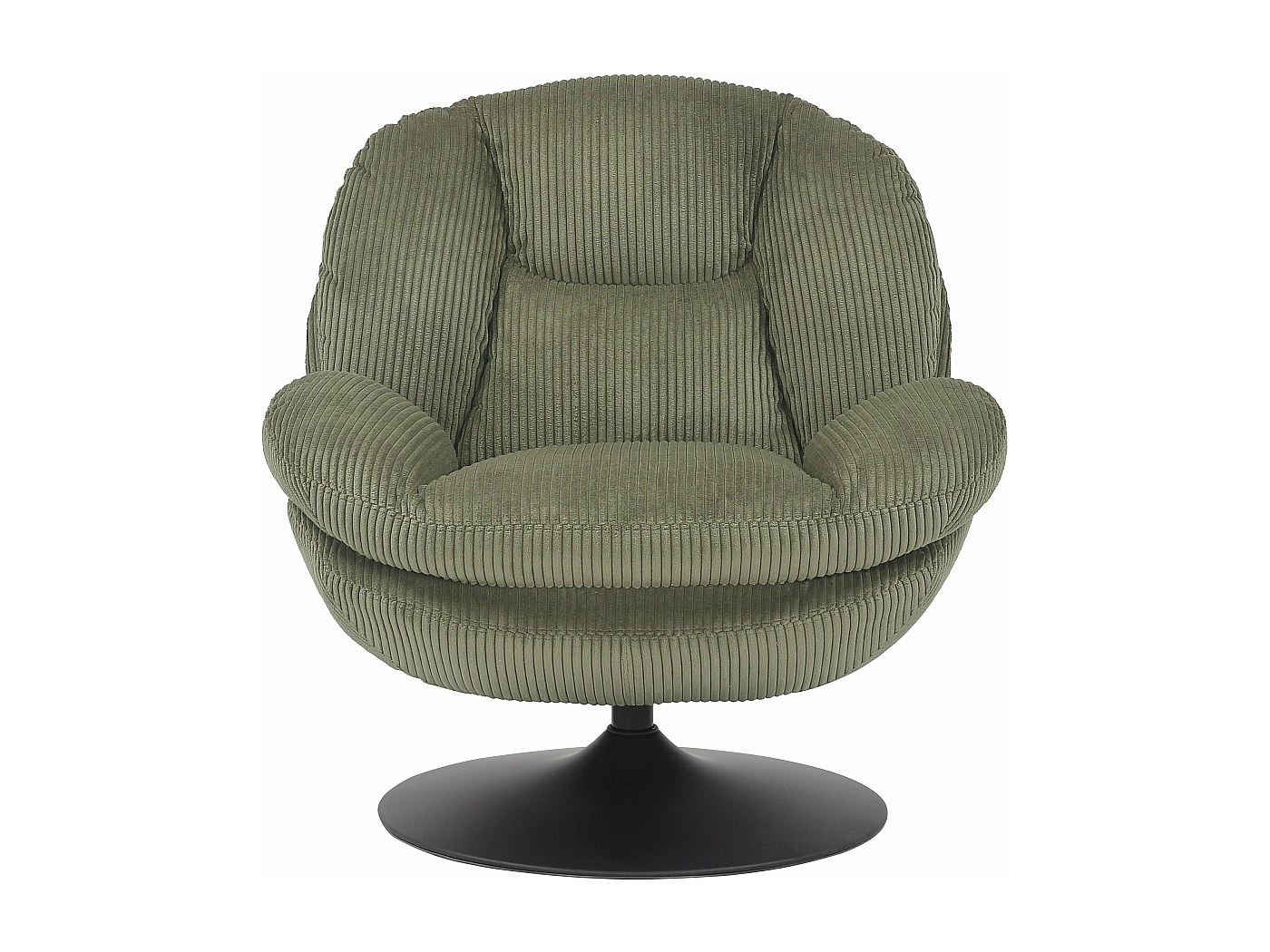 Fauteuil pivotant vert RENA
