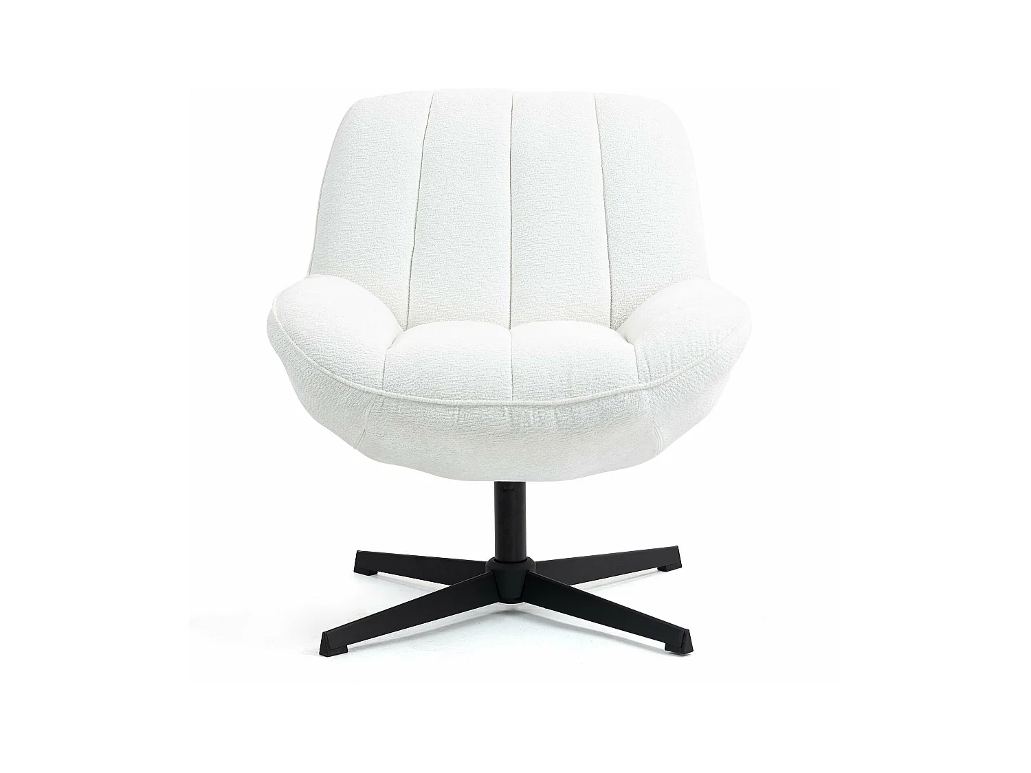 Fauteuil pivotant blanc RENA