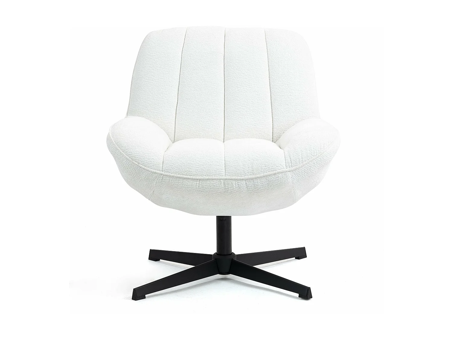 Fauteuil pivotant blanc RENA