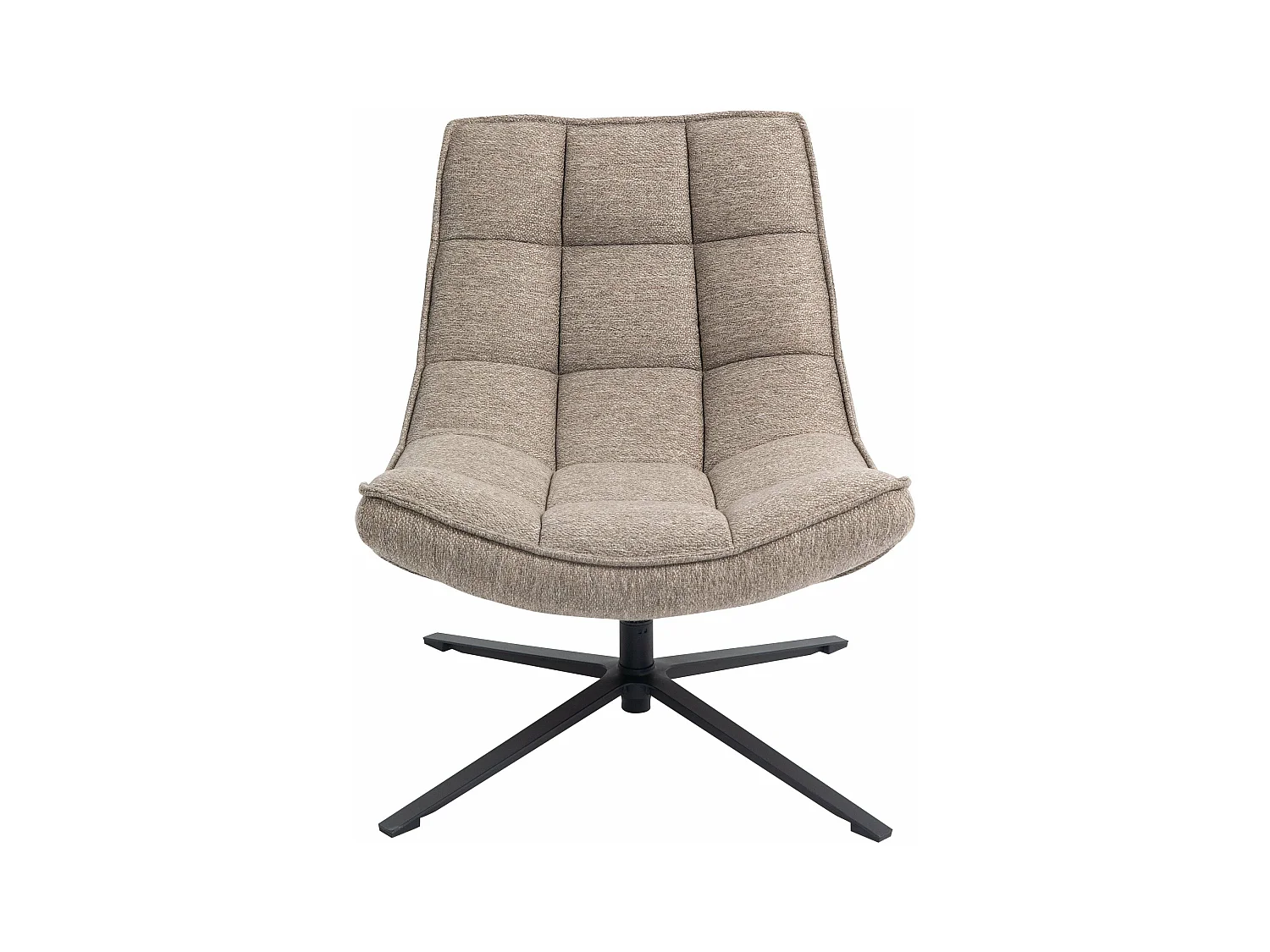 Fauteuil pivotant tissu sable IVAR