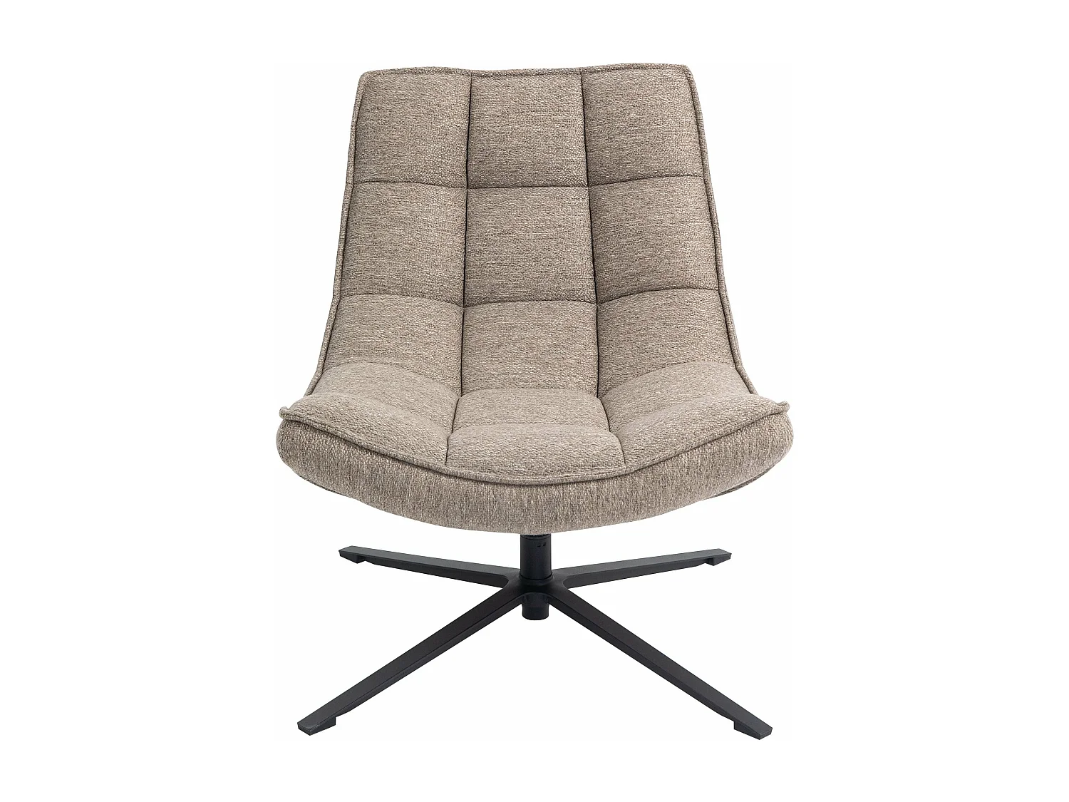 Fauteuil pivotant tissu sable IVAR