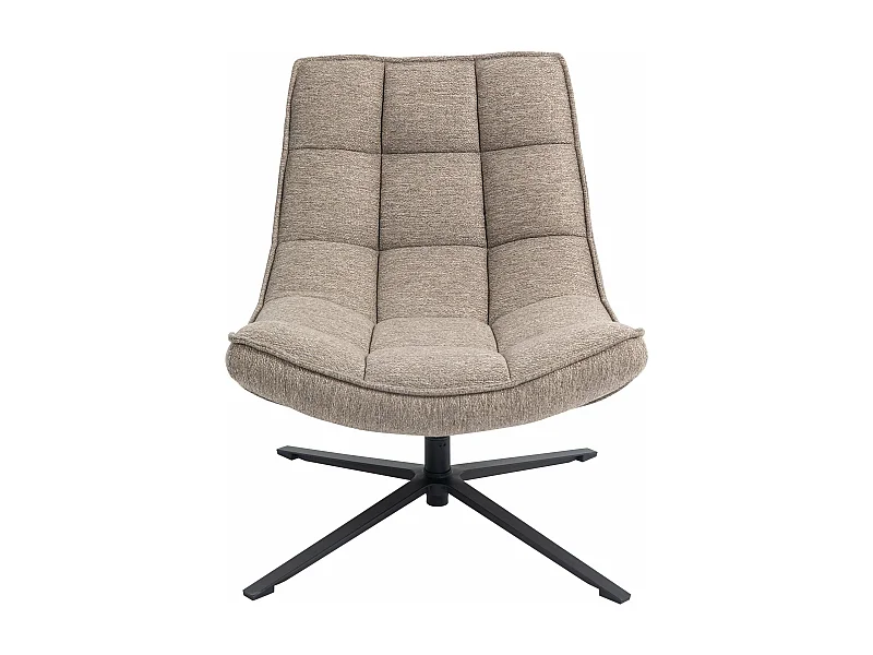 Fauteuil pivotant tissu sable IVAR