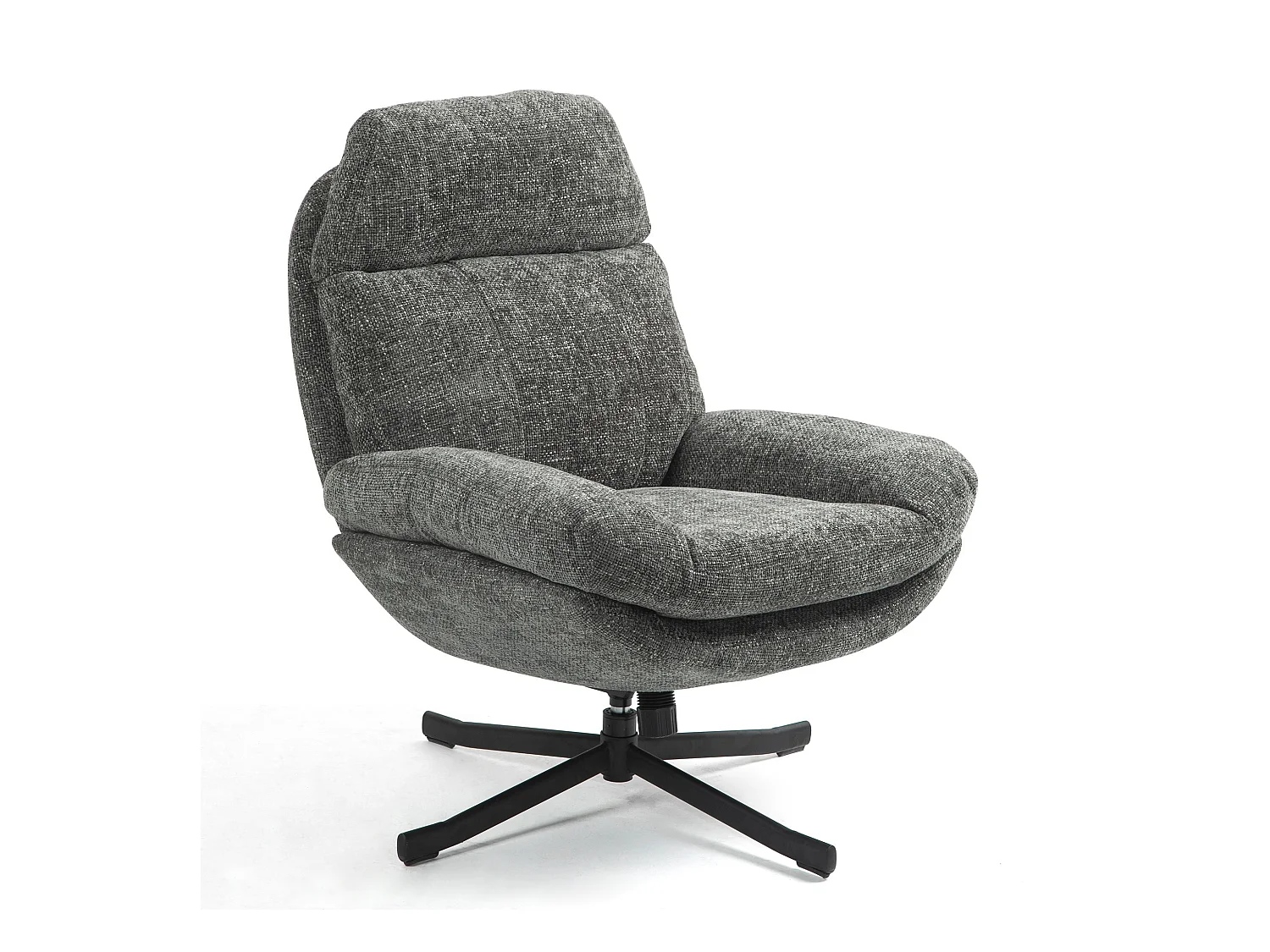 Fauteuil inclinable pivotant gris