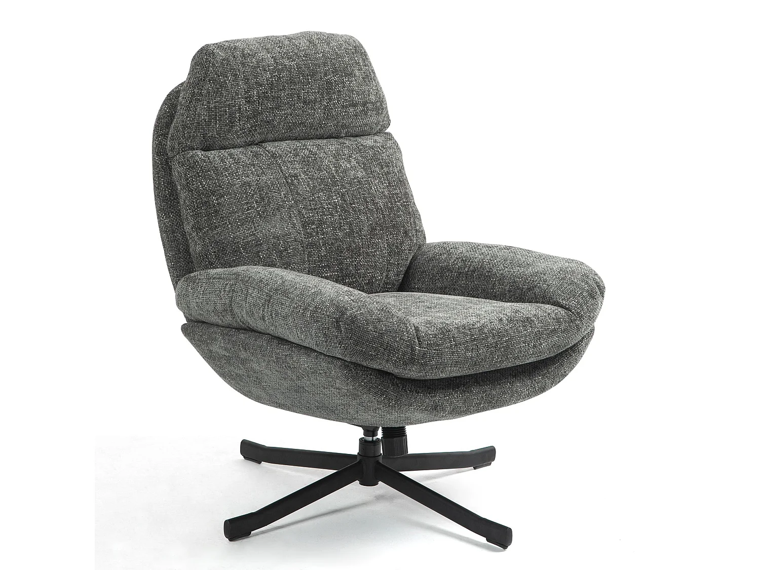 Fauteuil inclinable pivotant gris