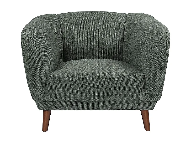 Fauteuil en tissu vert MARLO