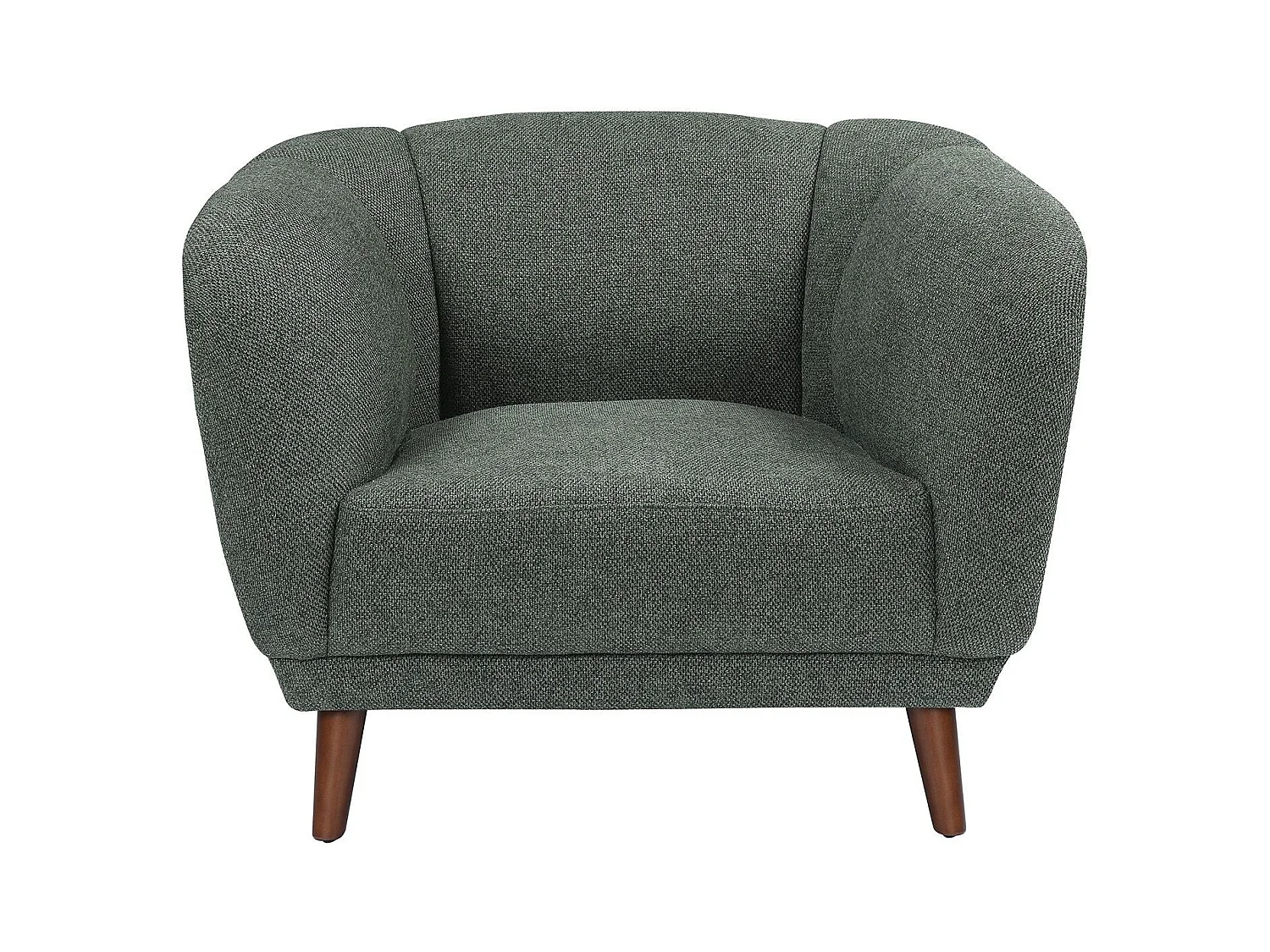 Fauteuil en tissu vert MARLO