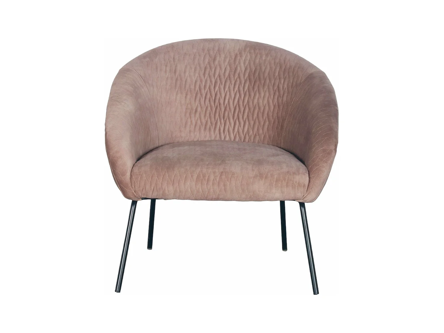 Fauteuil en velours marron clair MARCO
