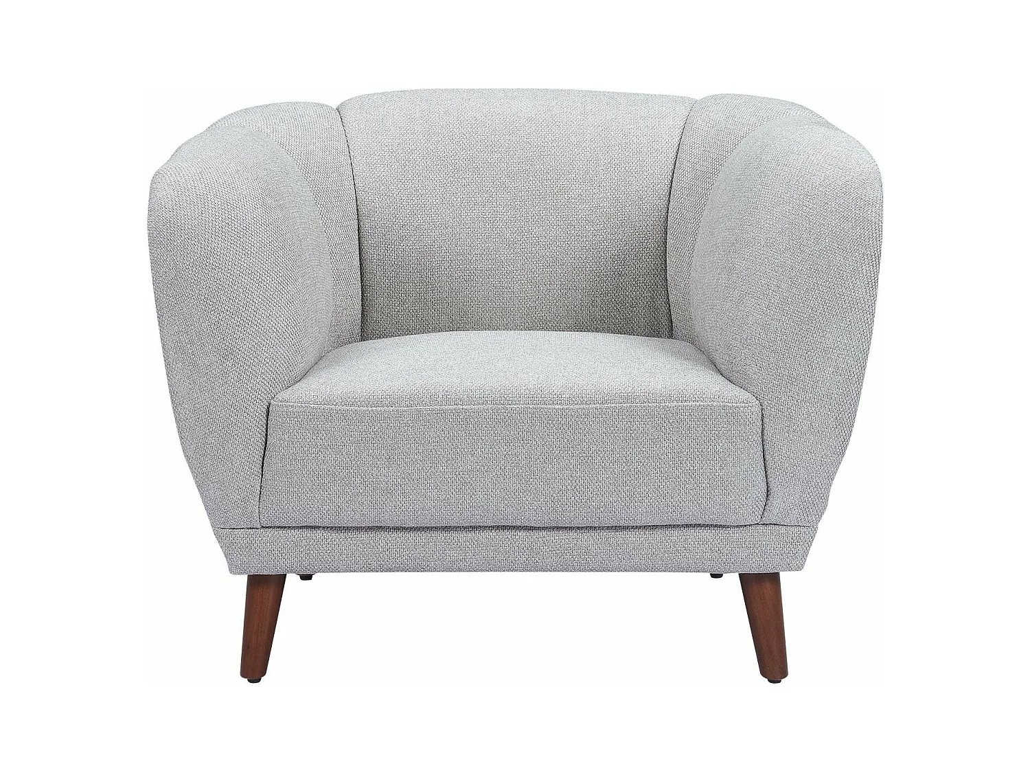 Fauteuil en tissu gris MARLO