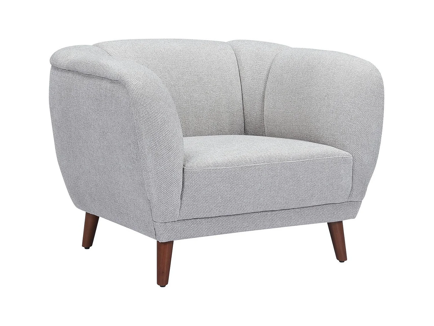 Fauteuil en tissu gris MARLO