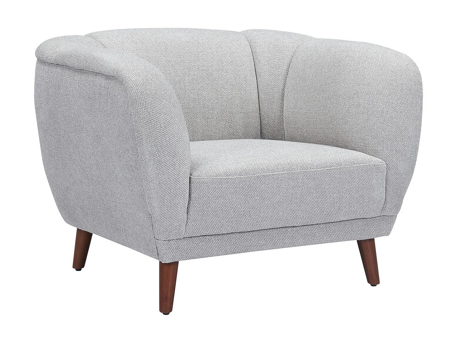 Fauteuil en tissu gris MARLO