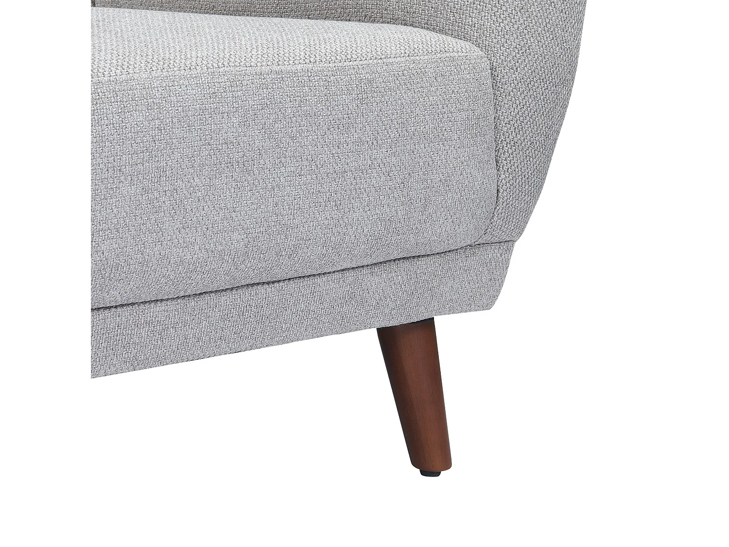 Fauteuil en tissu gris MARLO