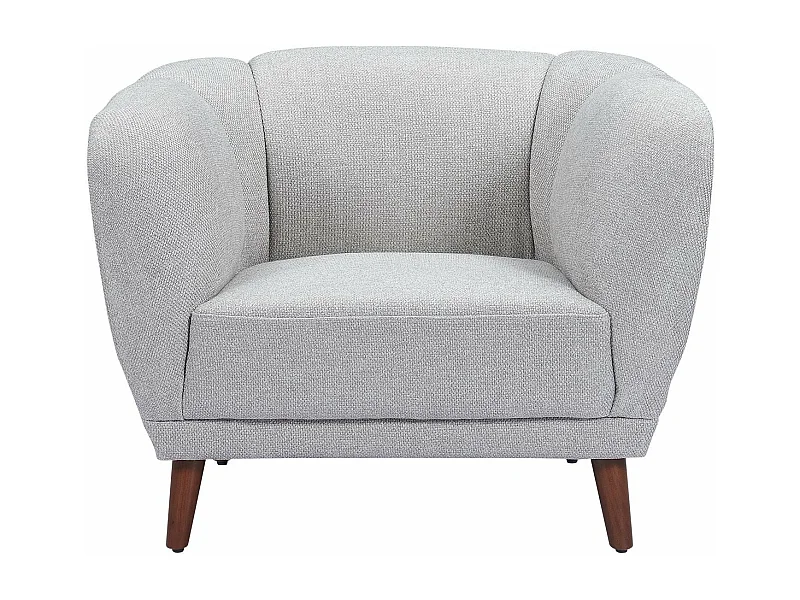 Fauteuil en tissu gris MARLO
