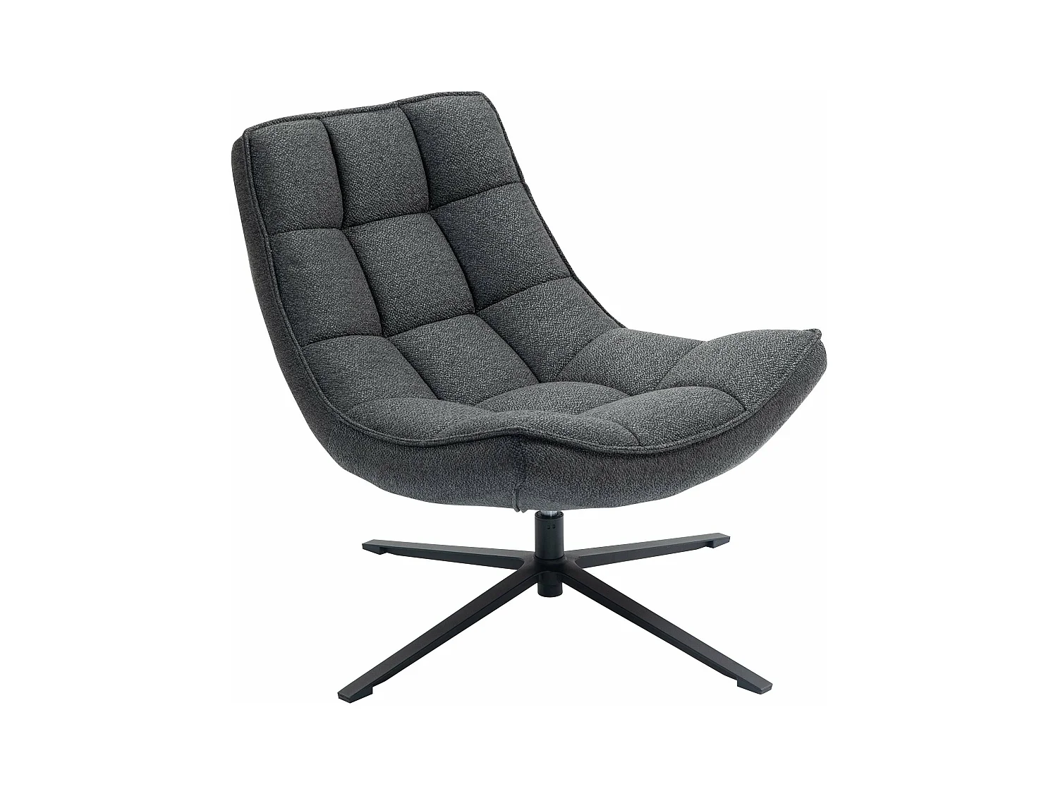 Fauteuil pivotant gris anthracite