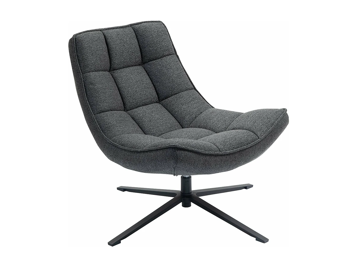 Fauteuil pivotant gris anthracite
