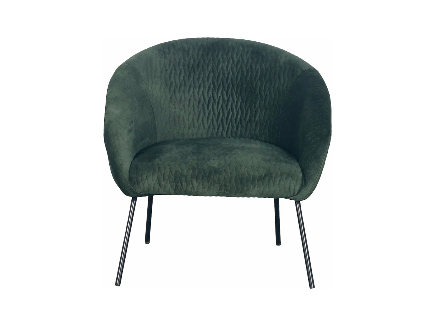 Fauteuil en velours vert bouteille MARCO
