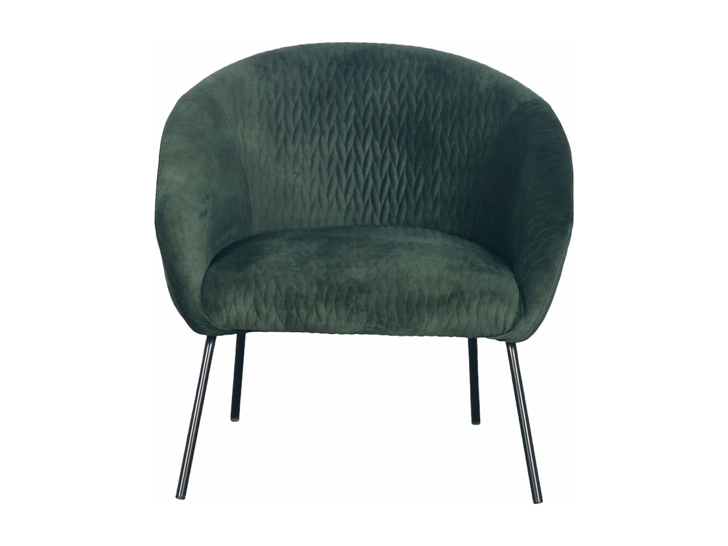 Fauteuil en velours vert bouteille MARCO