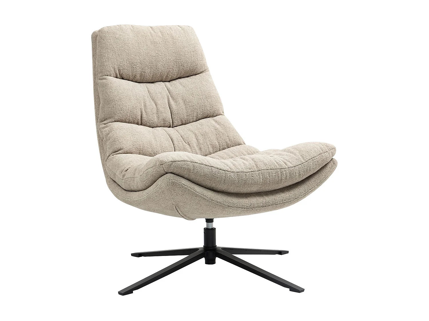 Fauteuil pivotant sable COSTA